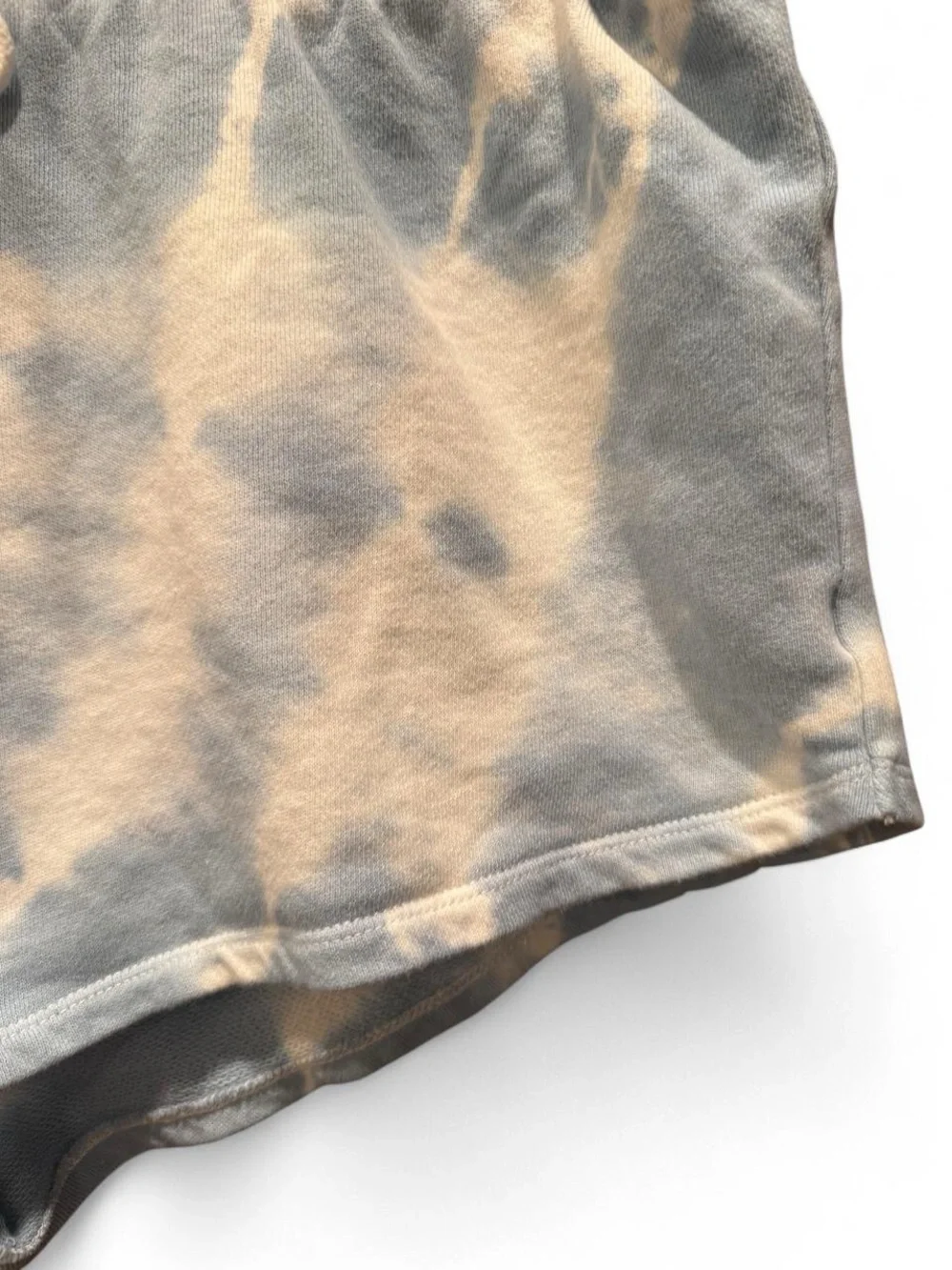 Z Supply Sadie Spiral Tie-Dye Shorts Blue Agave Medium